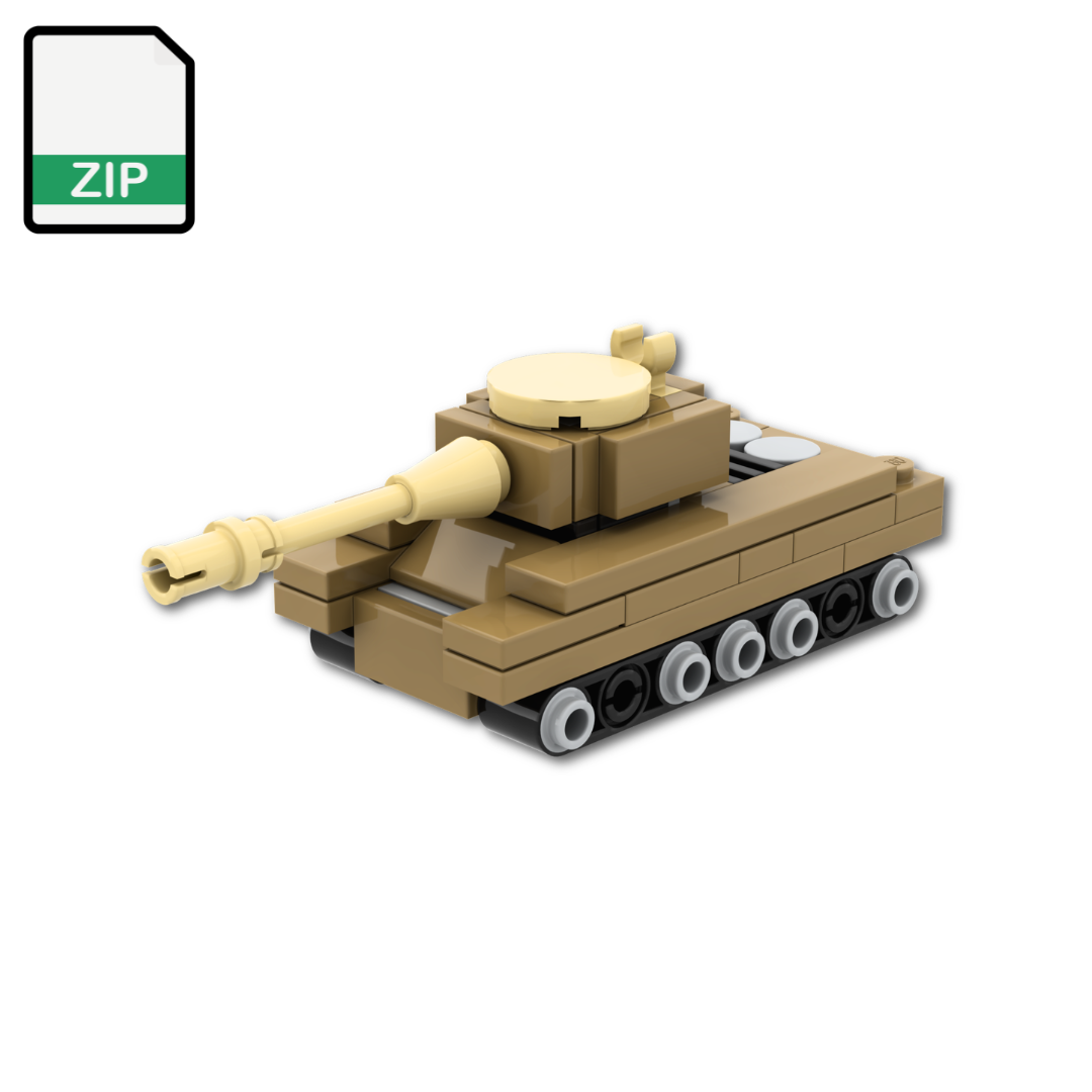 LEGO M48 Patton Tank MOC - Digital Model Files