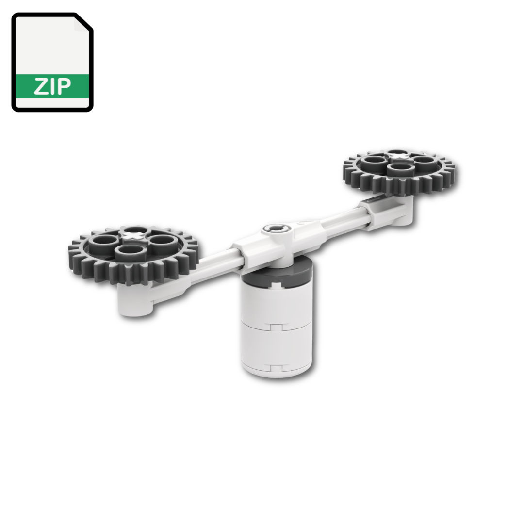 LEGO Fidget Spinner Twister MOC - Digital Model Files