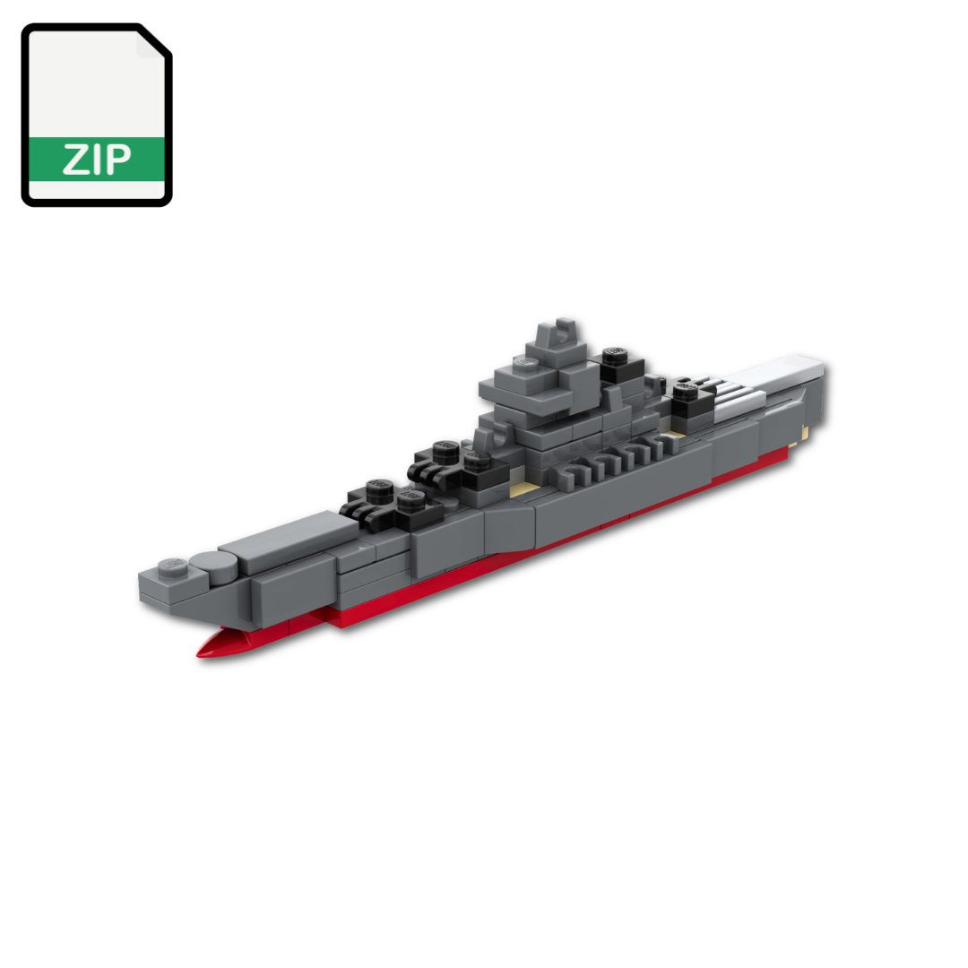 LEGO Yamato Battleship MOC - Digital Model Files