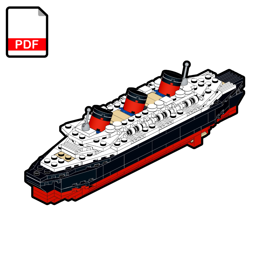 SS Normandie - LEGO® MOC - Building Instructions