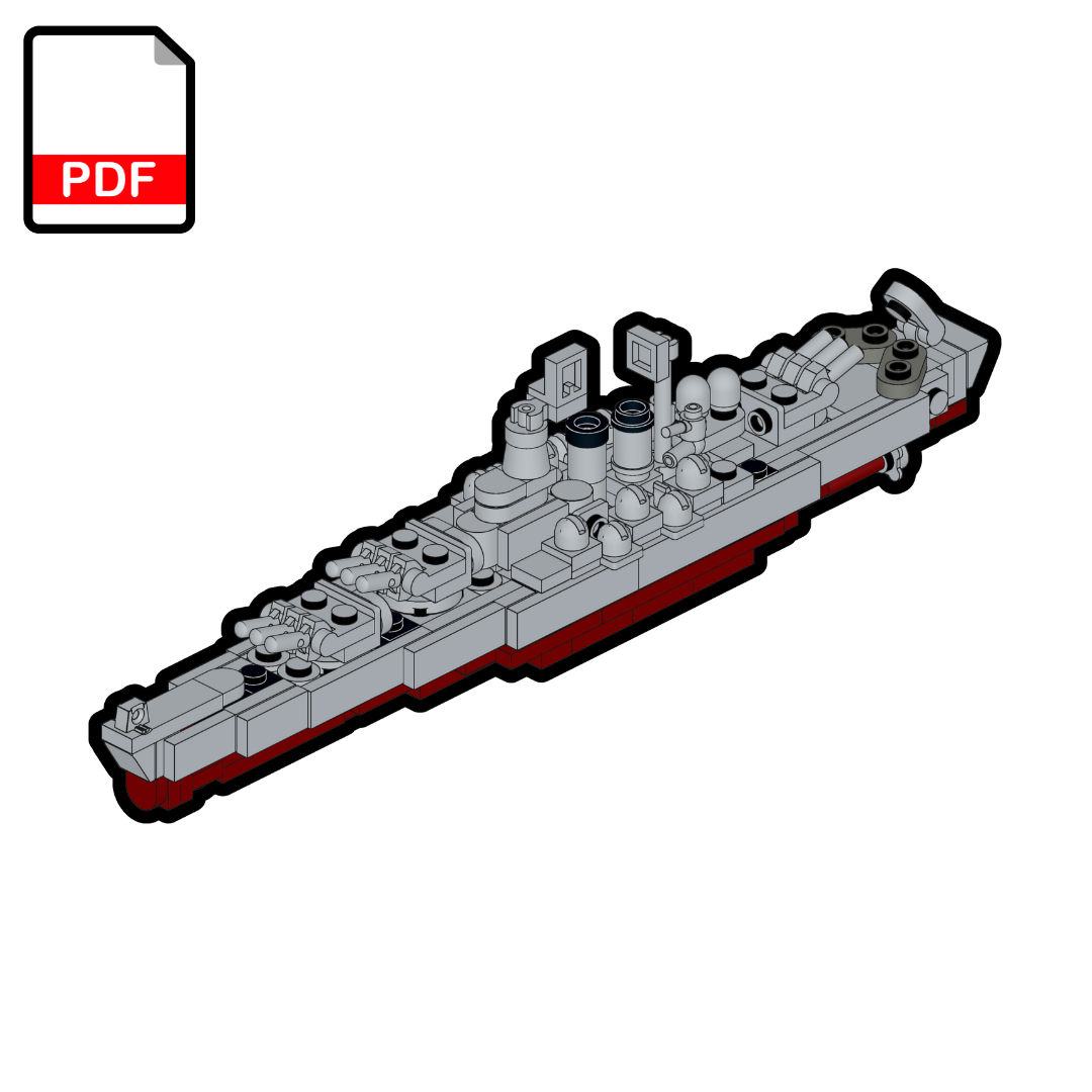 Diagram of a ship with a PDF icon on a white background