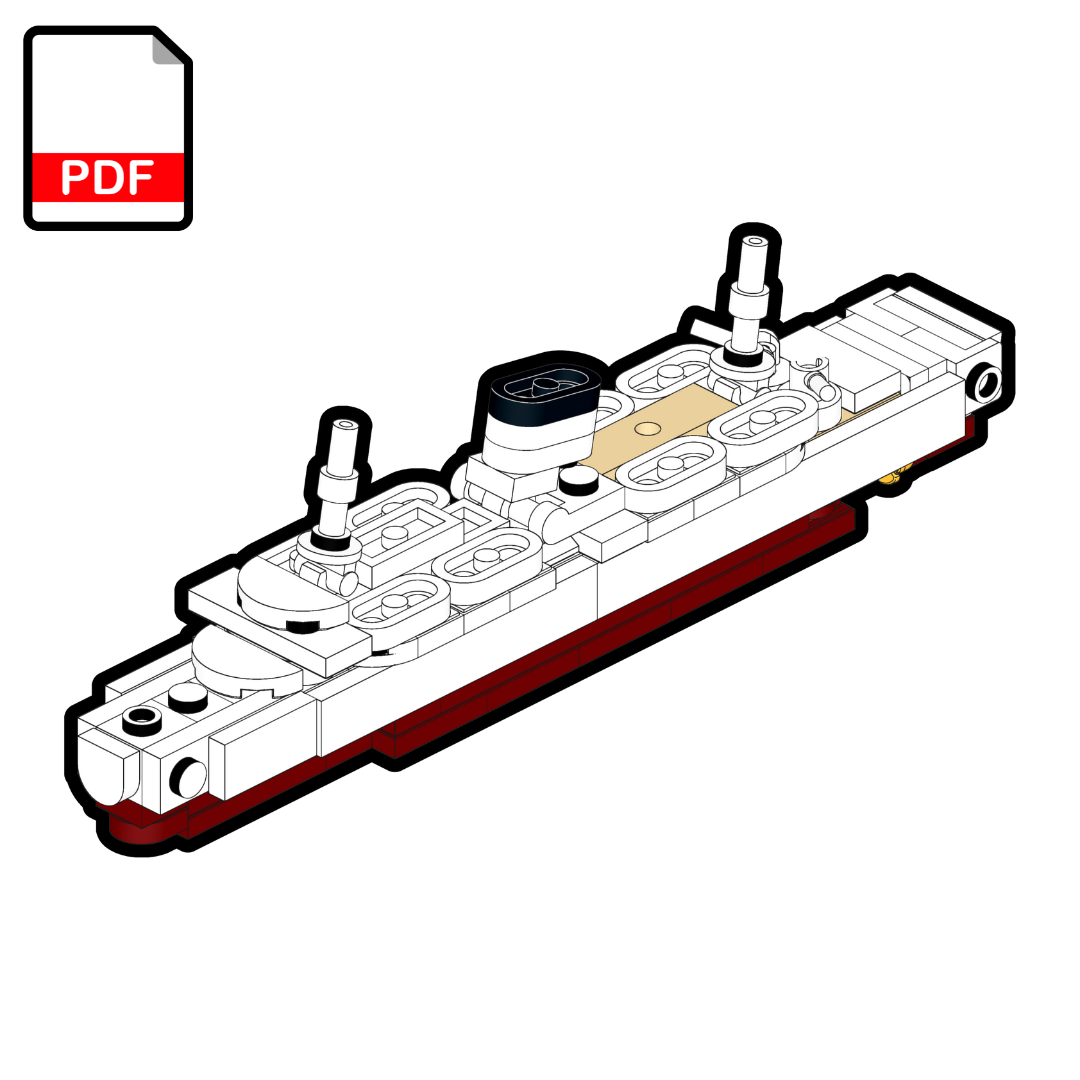 A PDF icon indicating the building instructions for a LEGO model are available.
