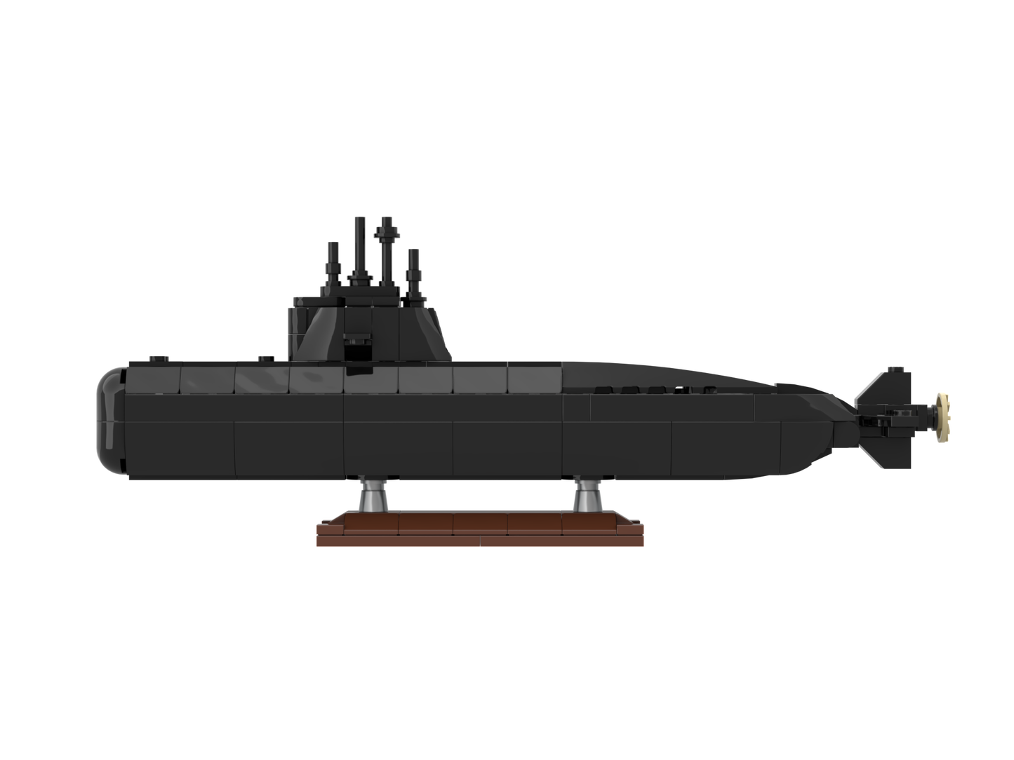 LEGO ARA San Juan Submarine MOC with Display Stand – PDF Building Instructions
