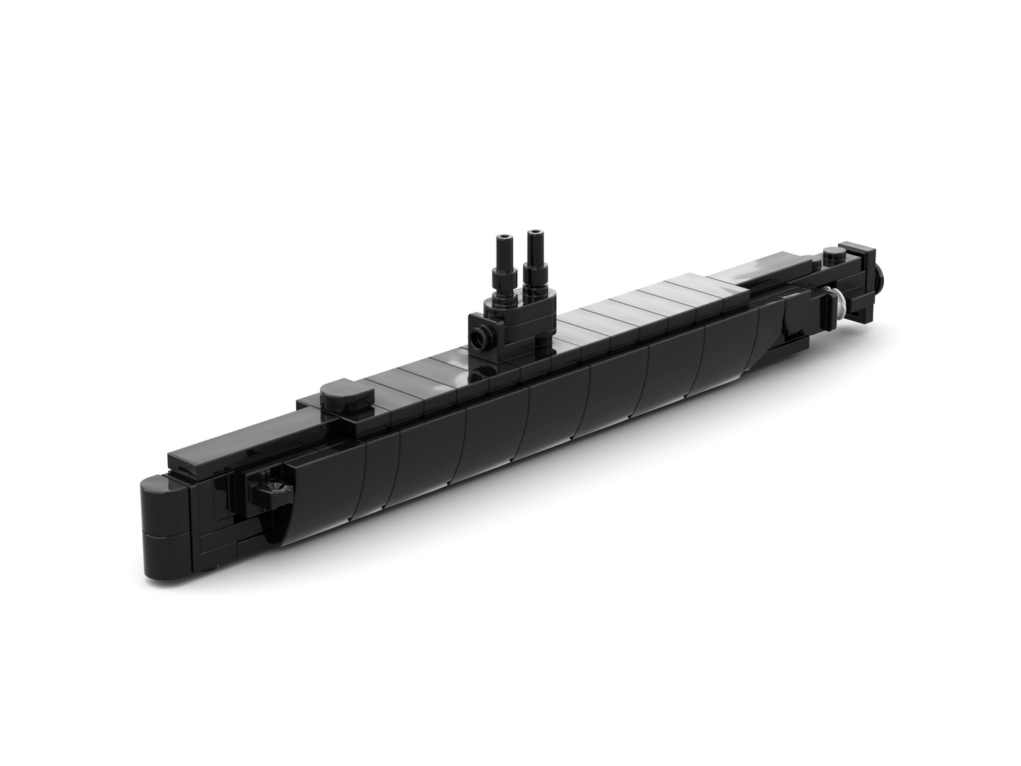 USS Nautilus submarine toy brick model.