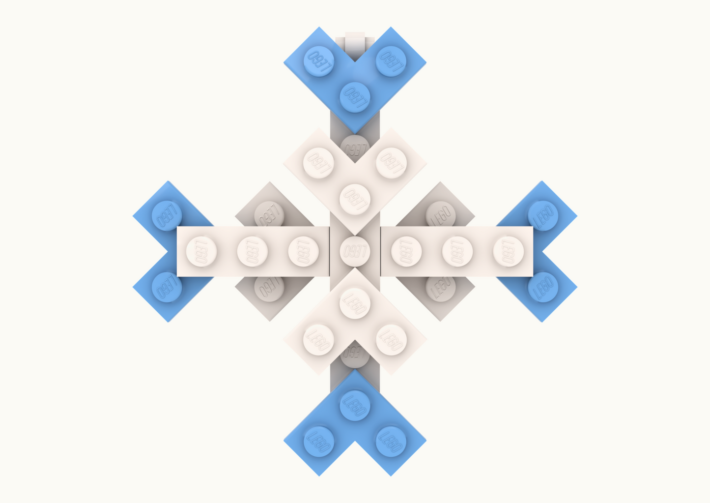 LEGO Snowflake MOC - PDF Building Instructions
