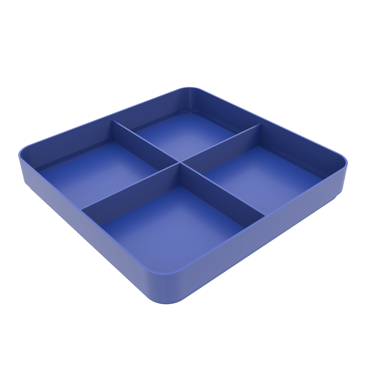 COMBO PACK – 3× Full-Size 3D Printed Sorting Trays (2/4/6 Compartments) with Lid