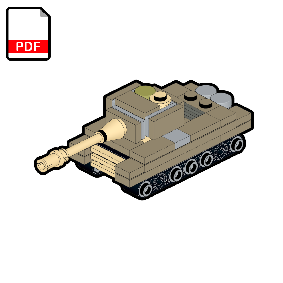 Char Tigre I LEGO MOC – Instructions de montage PDF