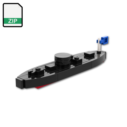 MOC de LEGO USS Monitor Ironclad - Fichiers de Modèle Numérique