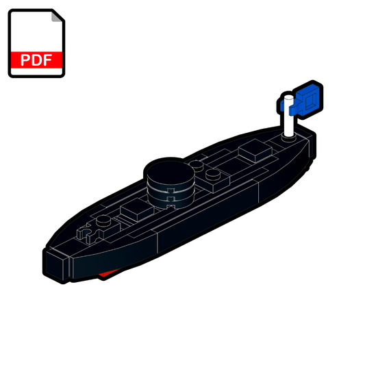 LEGO USS Monitor Ironclad MOC – PDF Building Instructions