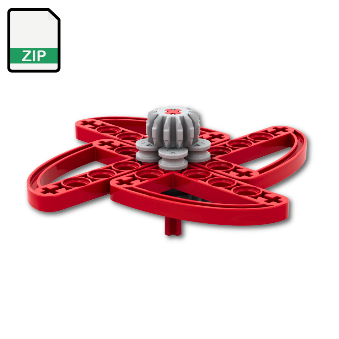 LEGO Fidget Spinner Engineer MOC - Digital Model Files