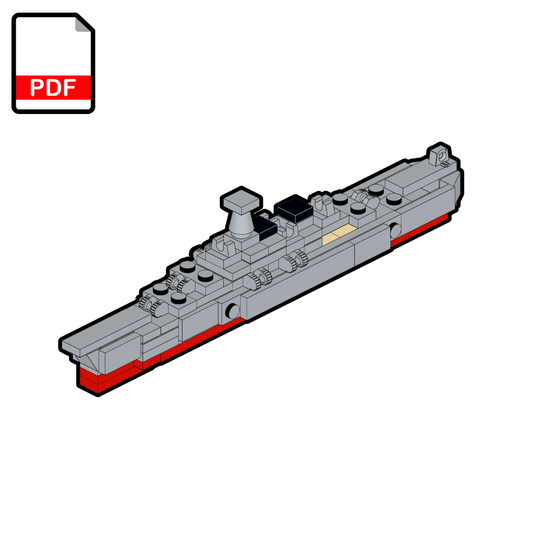 LEGO USS Iowa Battleship MOC – PDF Building Instructions