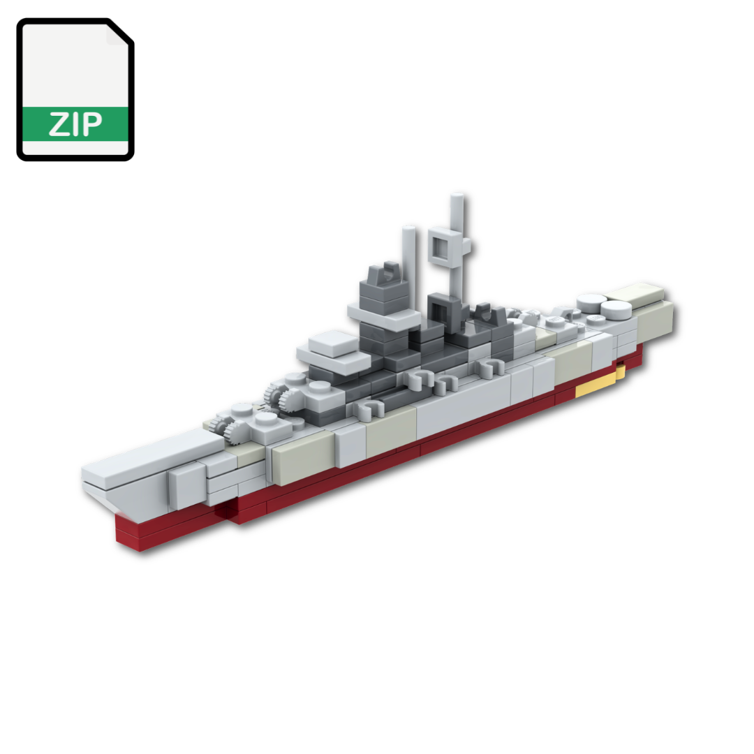 LEGO Prinz Eugen Cruiser MOC - Digital Model Files