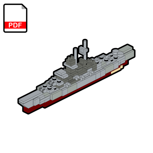 LEGO Prinz Eugen Cruiser MOC – PDF Building Instructions