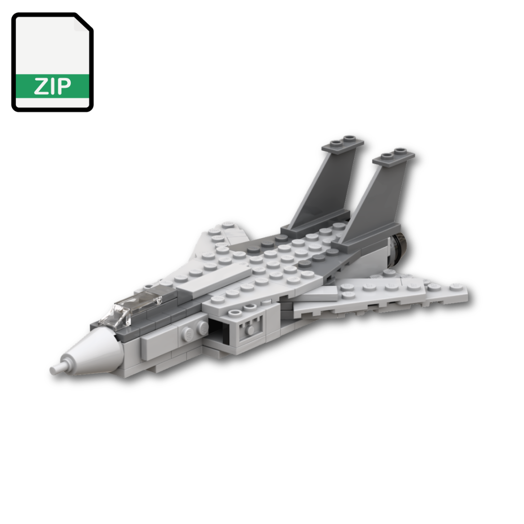 Fichier de modèle numérique - Chasseur à réaction LEGO F-14 Tomcat MOC