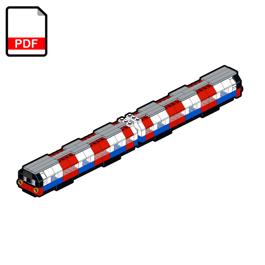 LEGO London Tube 1996 Stock Train MOC – PDF Building Instructions