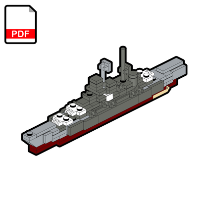 LEGO Scharnhorst Cruiser MOC – PDF Building Instructions