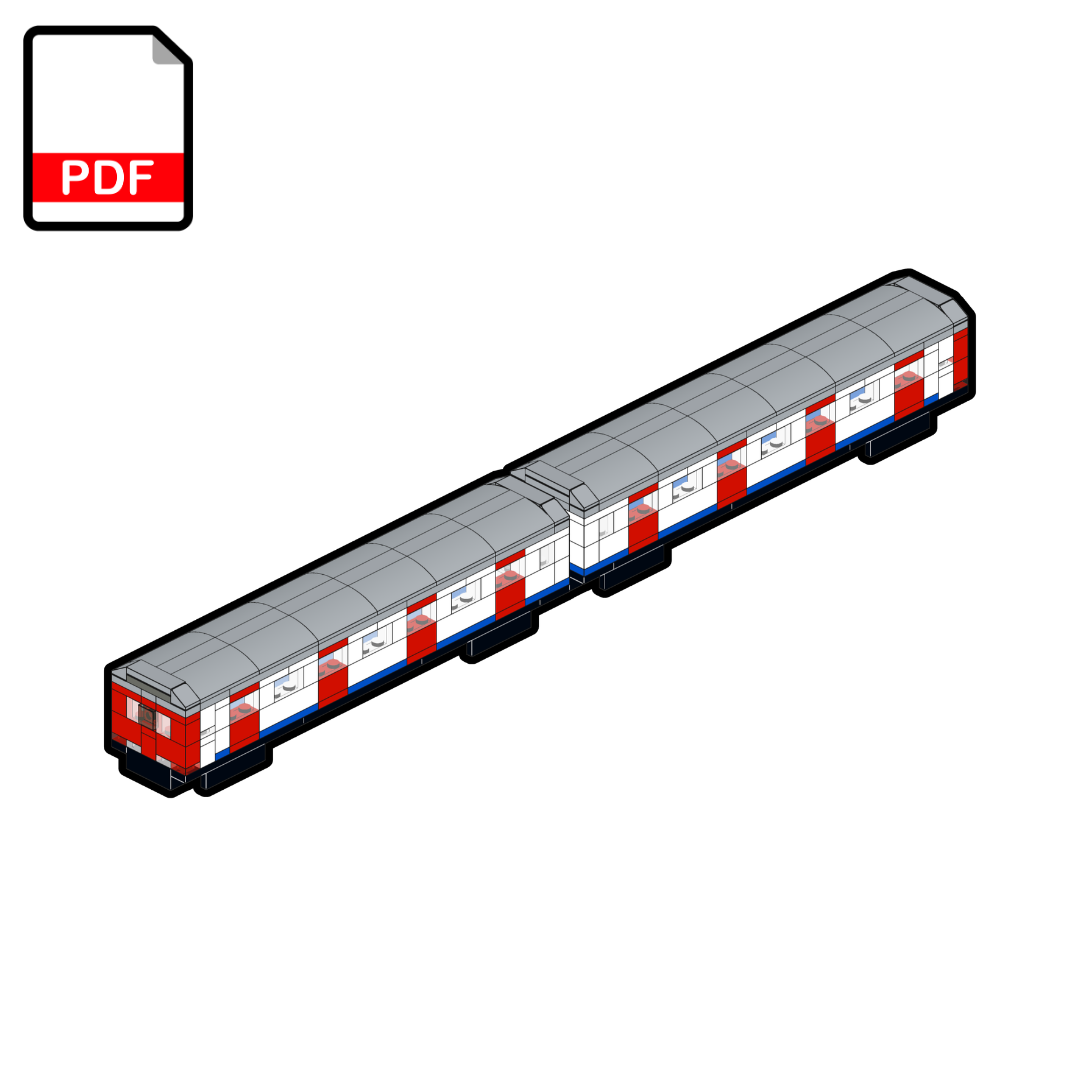 LEGO London Tube D78 Stock Train MOC – PDF Building Instructions