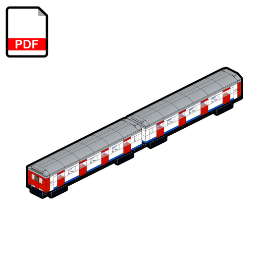 LEGO London Tube D78 Stock Train MOC – PDF Building Instructions