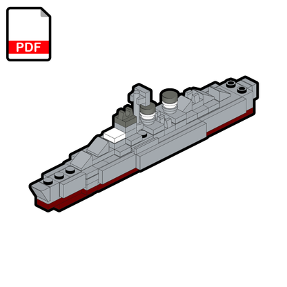 LEGO USS Nicholas Destroyer MOC – PDF Building Instructions