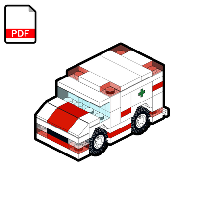 LEGO Ambulance MOC – PDF Building Instructions