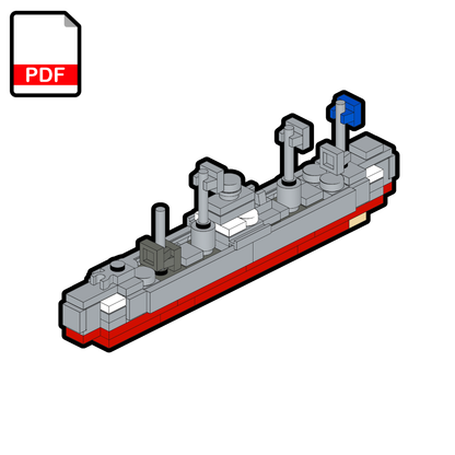 LEGO Liberty-Class Ship MOC – PDF Building Instructions