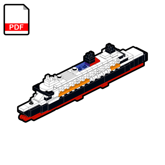 LEGO RMS Queen Mary 2 MOC – PDF Building Instructions