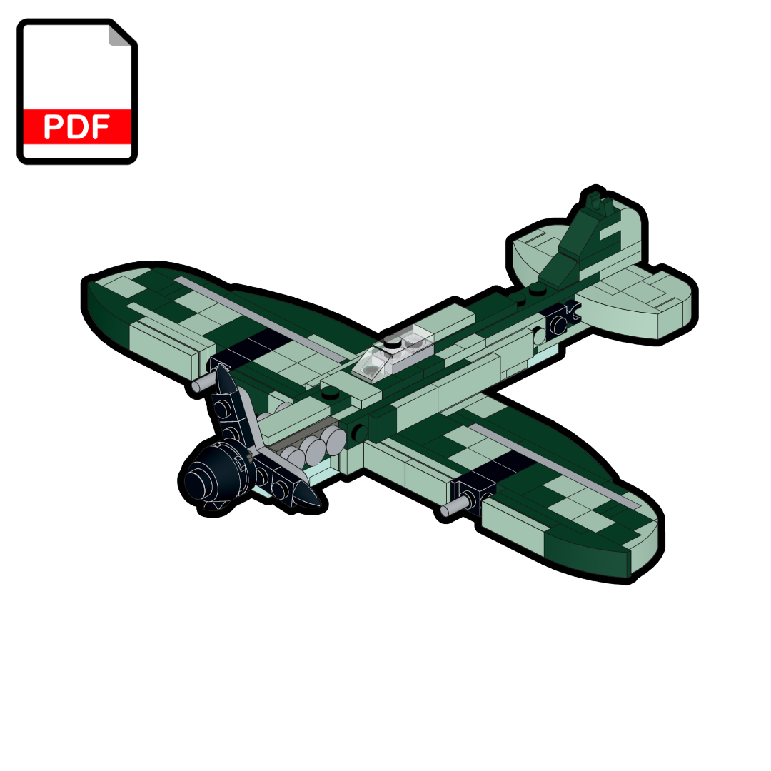 LEGO Supermarine Spitfire MOC – PDF Building Instructions