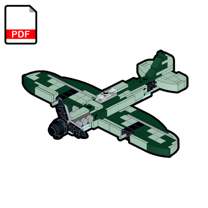 LEGO Supermarine Spitfire MOC – PDF Building Instructions
