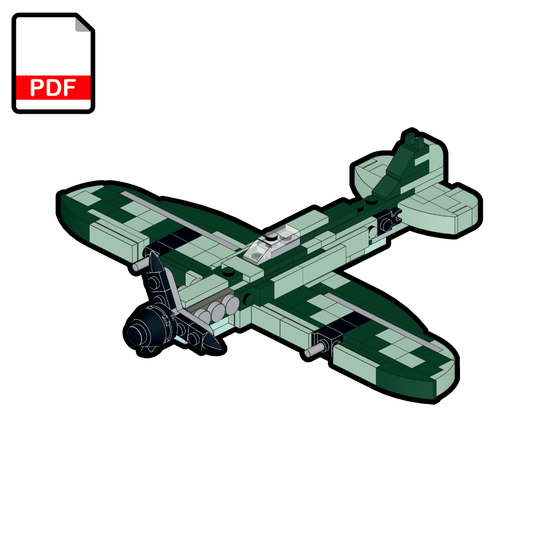 LEGO Supermarine Spitfire MOC – PDF Building Instructions
