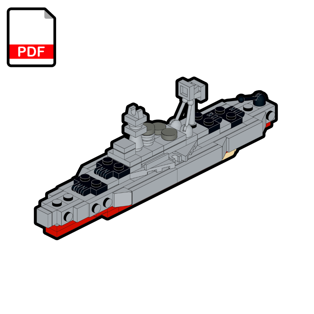 LEGO HMS Hood Battlecruiser MOC – PDF Building Instructions