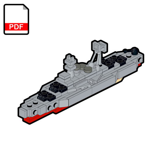 LEGO USS Arizona Battleship MOC – PDF Building Instructions