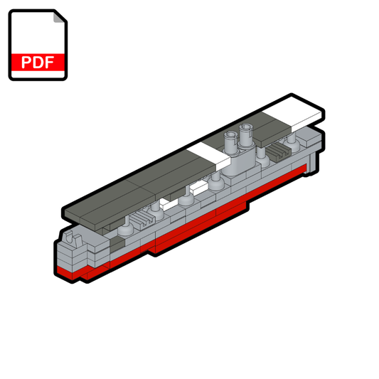 LEGO USS Langley CV-1 Aircraft Carrier MOC – PDF Building Instructions