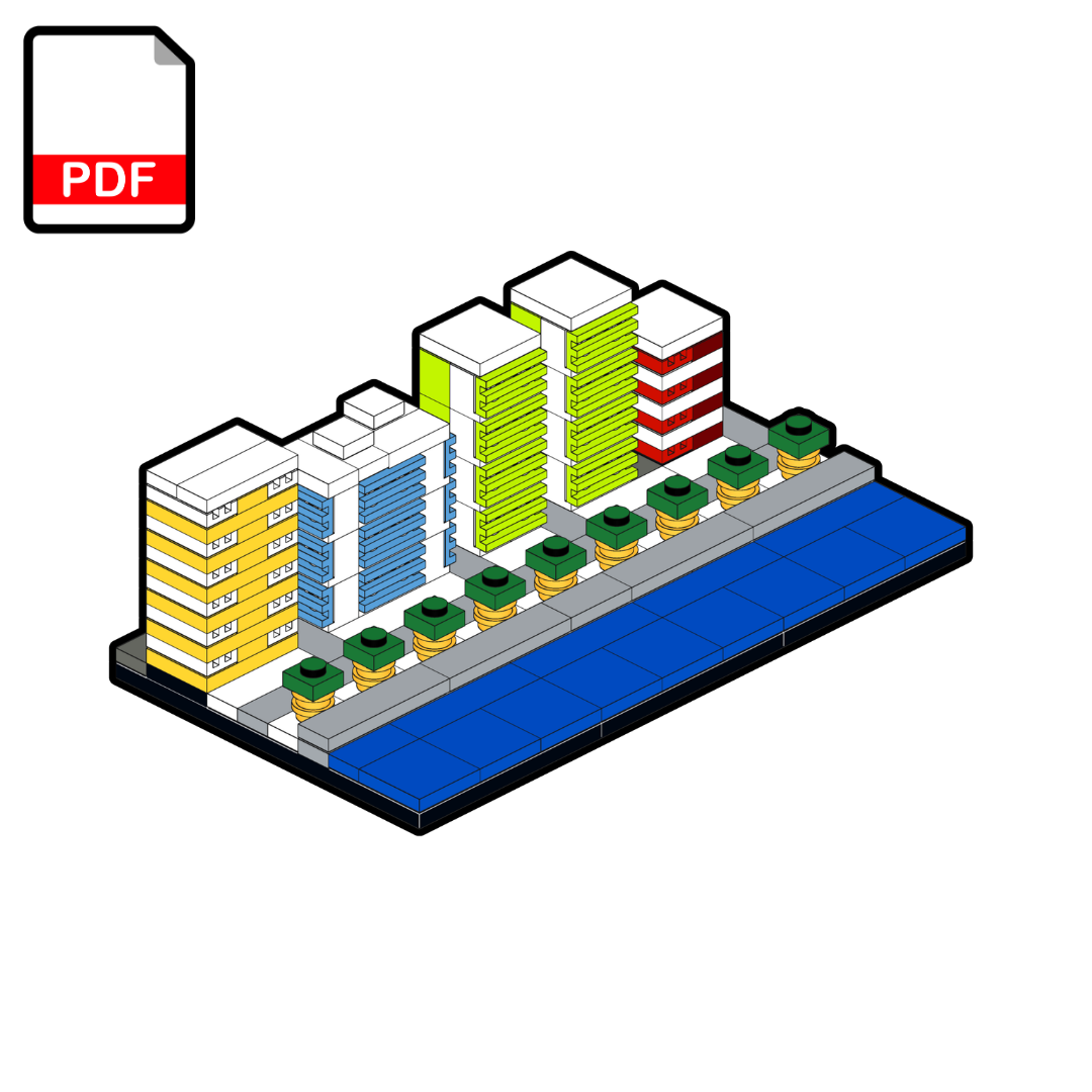 LEGO Beach District MOC – PDF Building Instructions