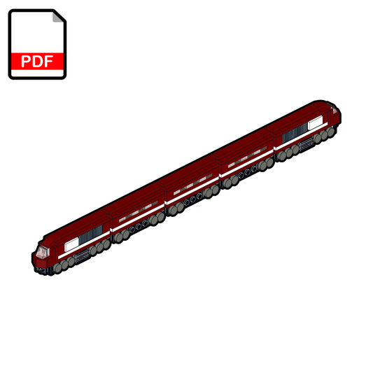 LEGO Passenger Train MOC – PDF Building Instructions