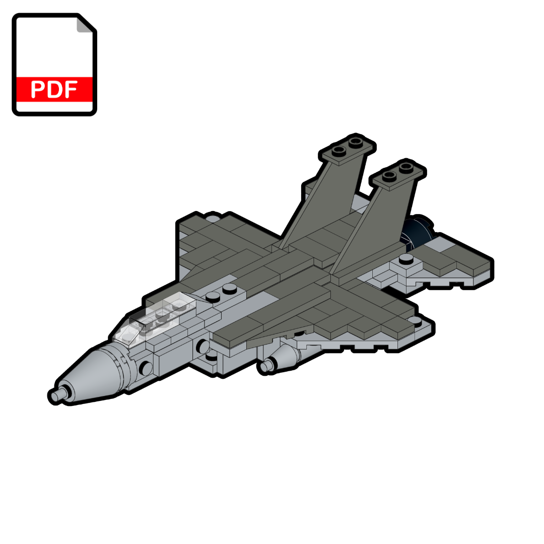 LEGO McDonnell Douglas F-15 Eagle MOC – PDF Building Instructions