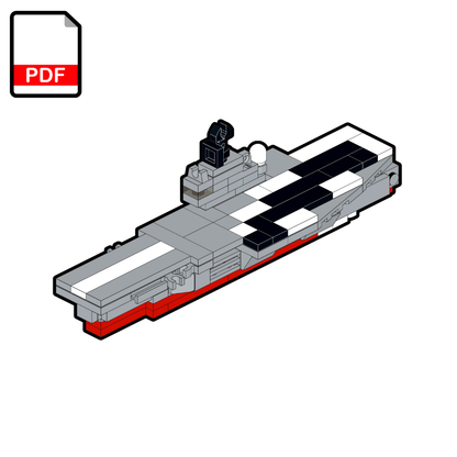LEGO USS Lexington Aircraft Carrier (CV-16) MOC – PDF Building Instructions