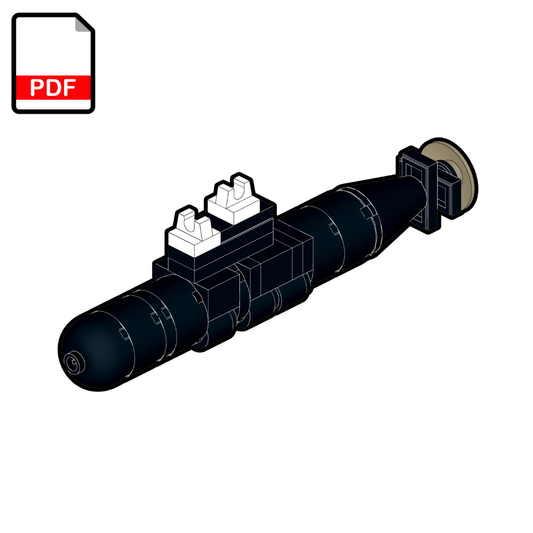 LEGO HMCS Victoria Class Submarine MOC – PDF Building Instructions