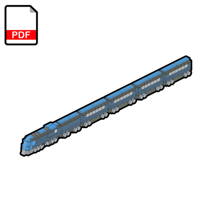 LEGO Streamliner Passenger Train MOC – PDF Building Instructions