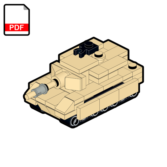 LEGO M1 Abrams Tank MOC – PDF Building Instructions