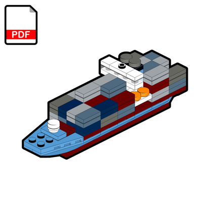 LEGO Maersk Container Ship MOC – PDF Building Instructions