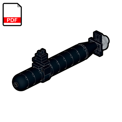 LEGO Los Angeles Class Submarine MOC – PDF Building Instructions