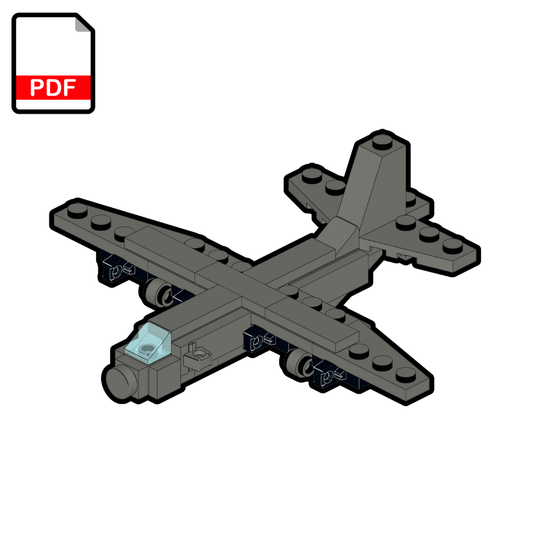 LEGO Lockheed C-130 Hercules MOC – PDF Building Instructions