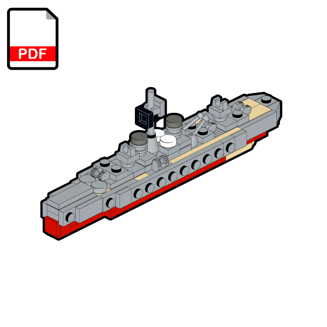 HMS Dreadnought - LEGO® MOC - Building Instructions