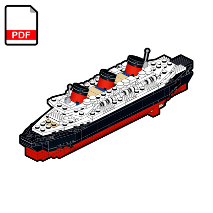 SS Normandie - LEGO® MOC - Building Instructions