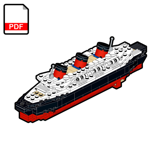 SS Normandie - LEGO® MOC - Building Instructions