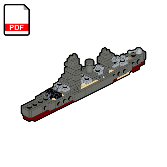 IJN Fuso Battleship - LEGO® MOC - Building Instructions