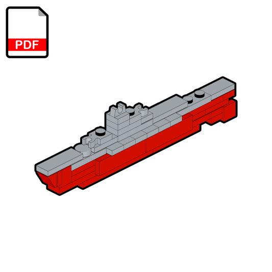 Malyutka Class XV Series Submarine - LEGO® MOC - Building Instructions