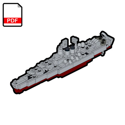 Diagram of a ship with a PDF icon on a white background