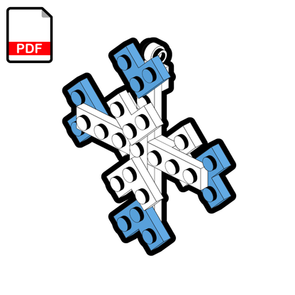LEGO Snowflake MOC - PDF Building Instructions