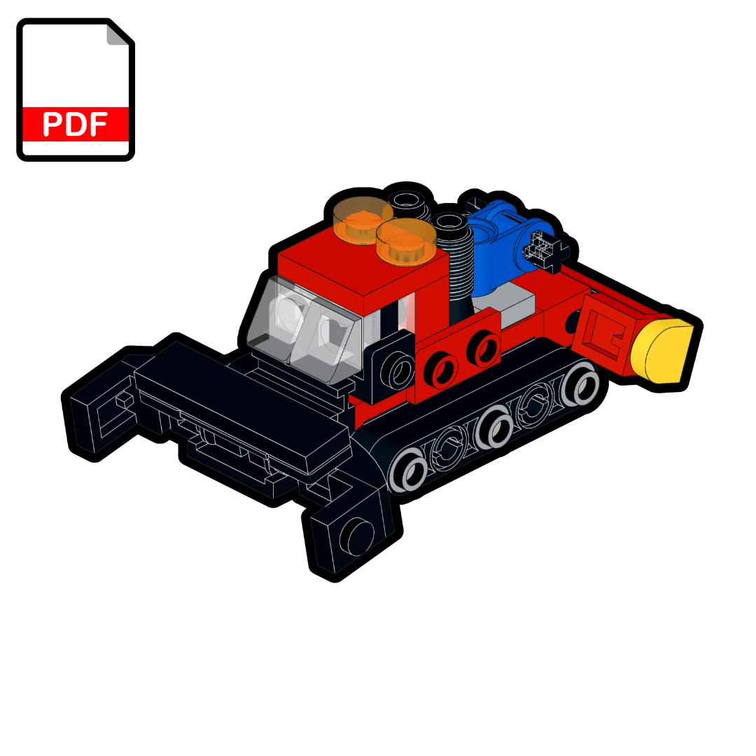 LEGO Ski Piste Snow Groomer MOC - PDF Building Instructions